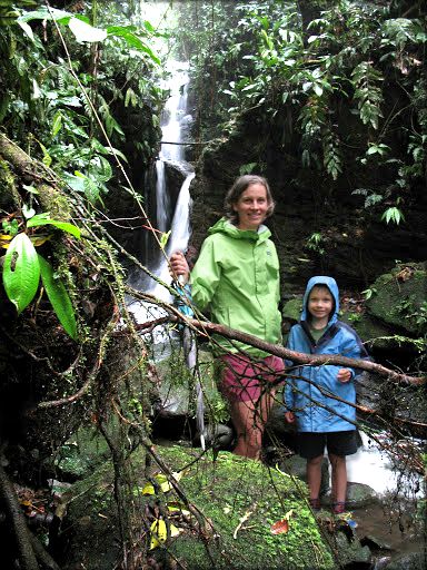 Volare waterfall - just a short walk from your bedroom.